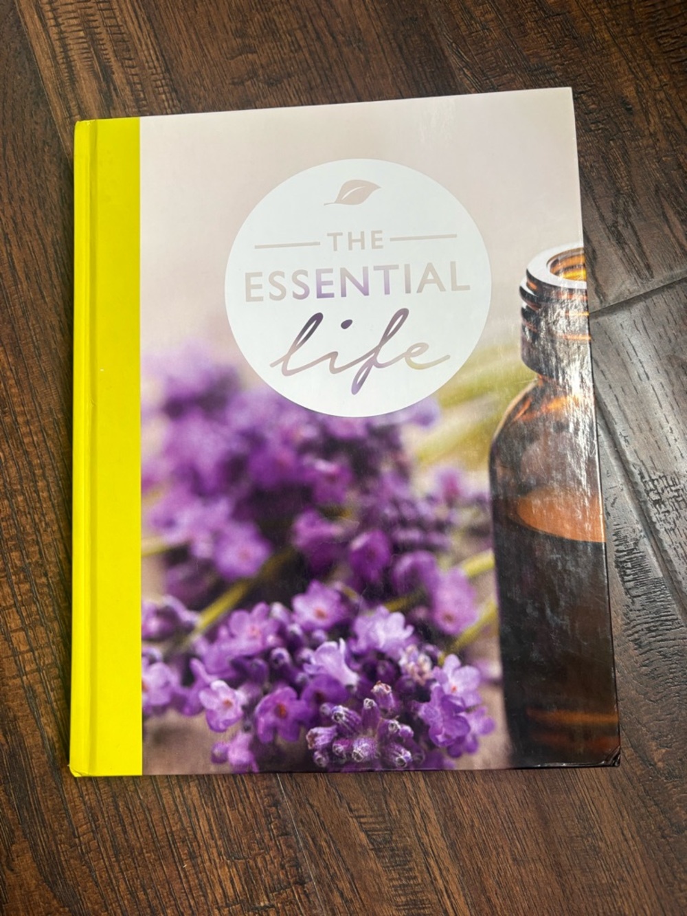The Essential Life - Essential Oil- Lavender Hardcover Book- Yellow & Purple